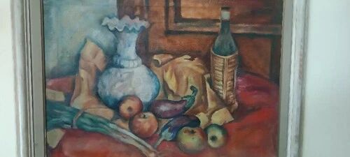 Oil Painting on Canvas 1945 Still Life GIORGIO CASINI (1908-1984)