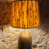 Enamelled sandstone lamp from the 1950s