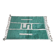 Authentic traditional green and white natural wool rug 150/250 cm