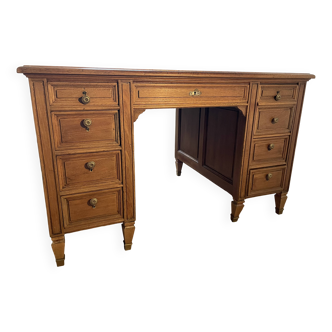 Restored vintage wooden desk