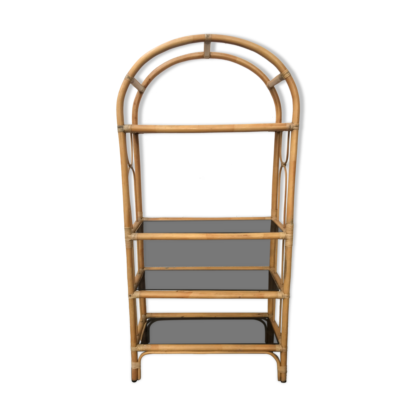 Rattan bookcase