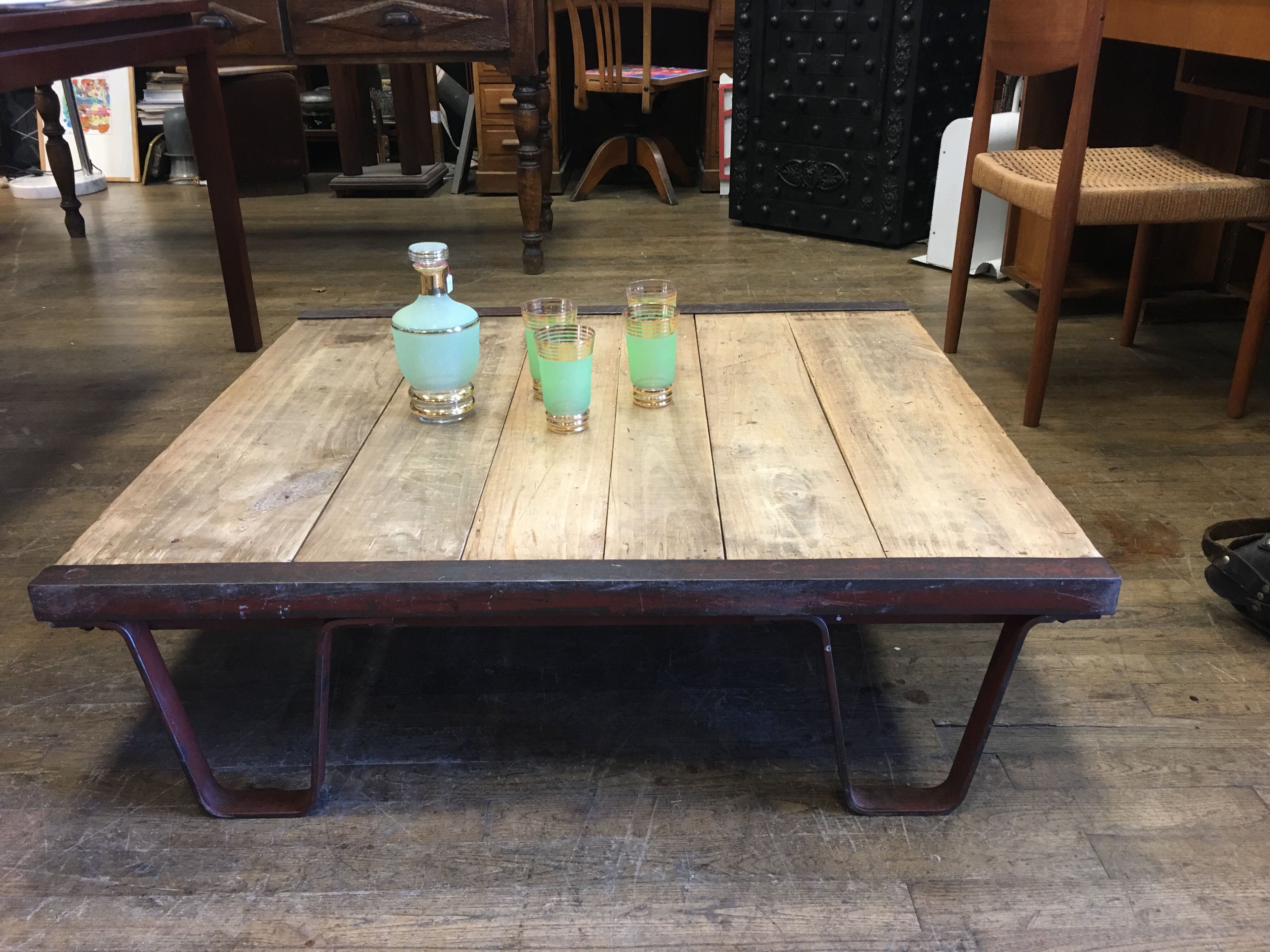Industrial coffee table