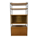 Modular shelf from the 1950s, wood and metal, vintage.