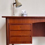 Vintage Danish free standing desk teak