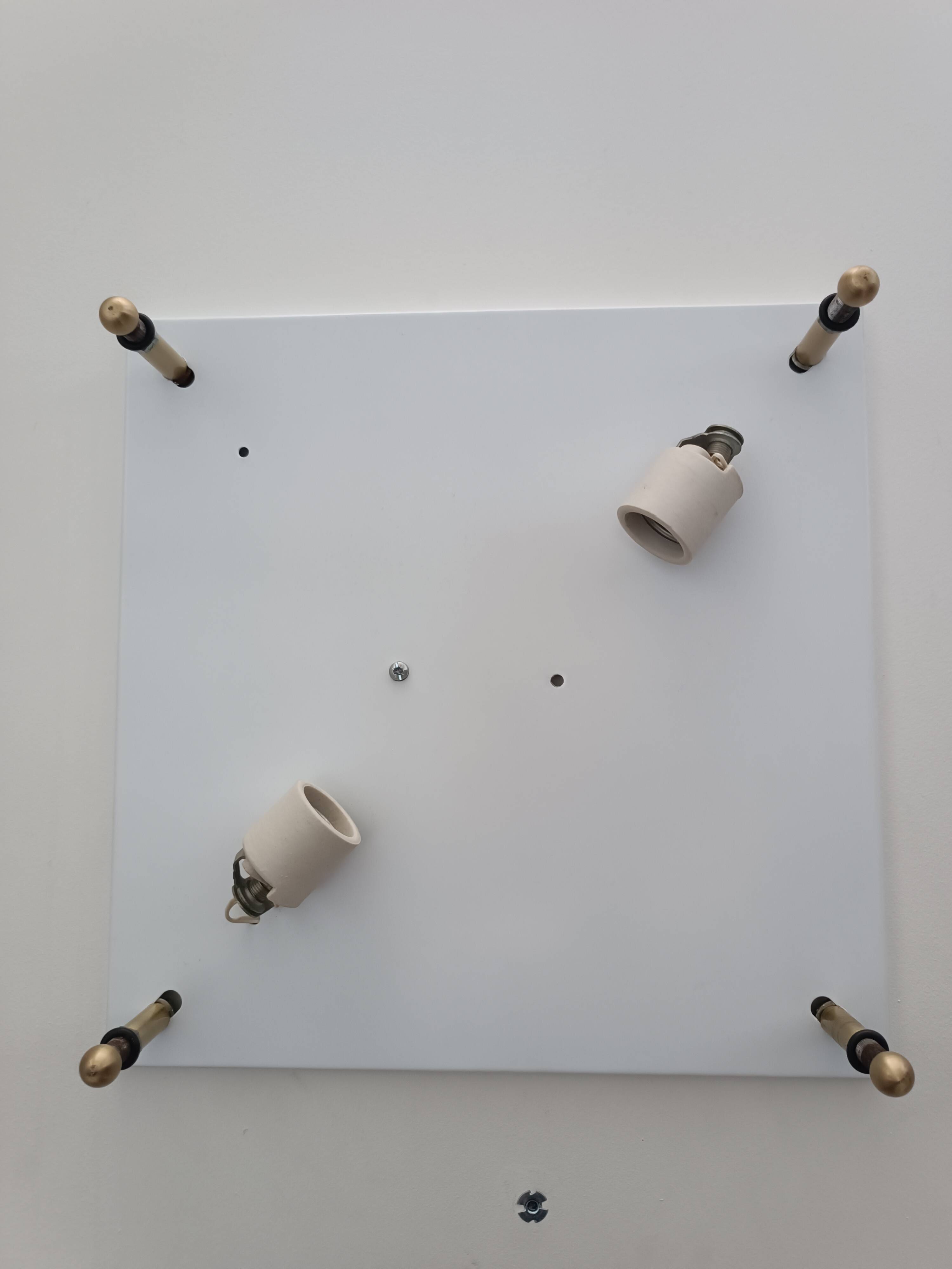 Important Murano slab wall light 39cm by Mazzega 1970s
