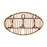 Rattan coat holder