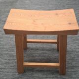 Solid pine stool