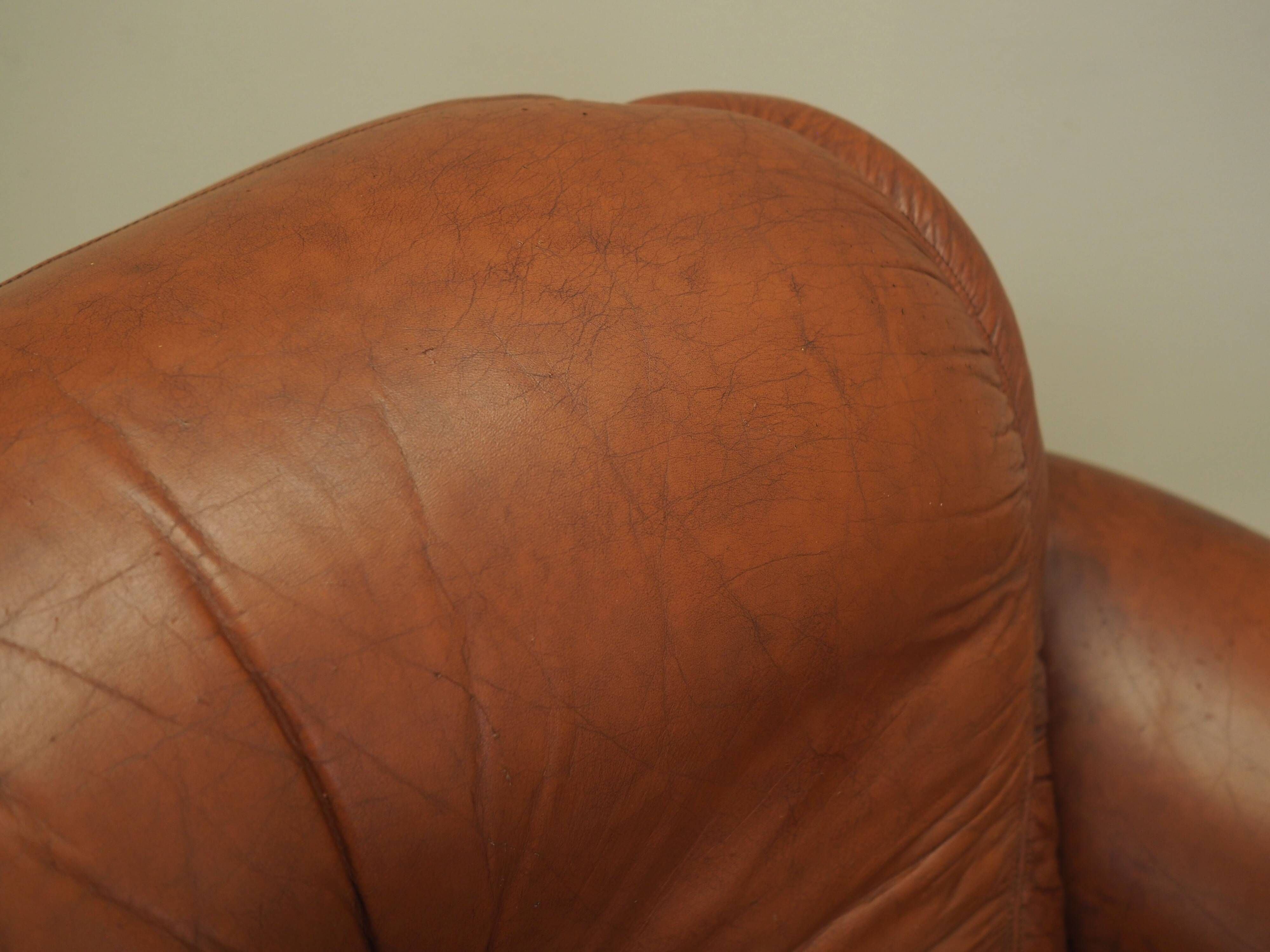 Brown armchair, Italian design, 1970s, production: Italy