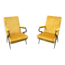 Pair of armchairs 50 60s