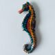 Ceramic wall seahorse