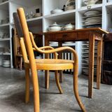 Fischel children's chair in curved wood and desk with 1 drawer