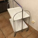Table serving bar rolling foldable trolley vintage 60-70