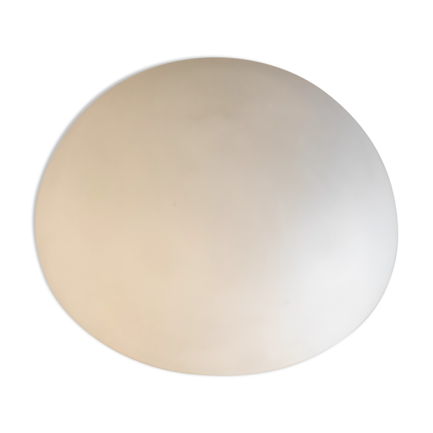 Ceiling lamp/wall lamp globe in sandblasted white glass – 70s/80s