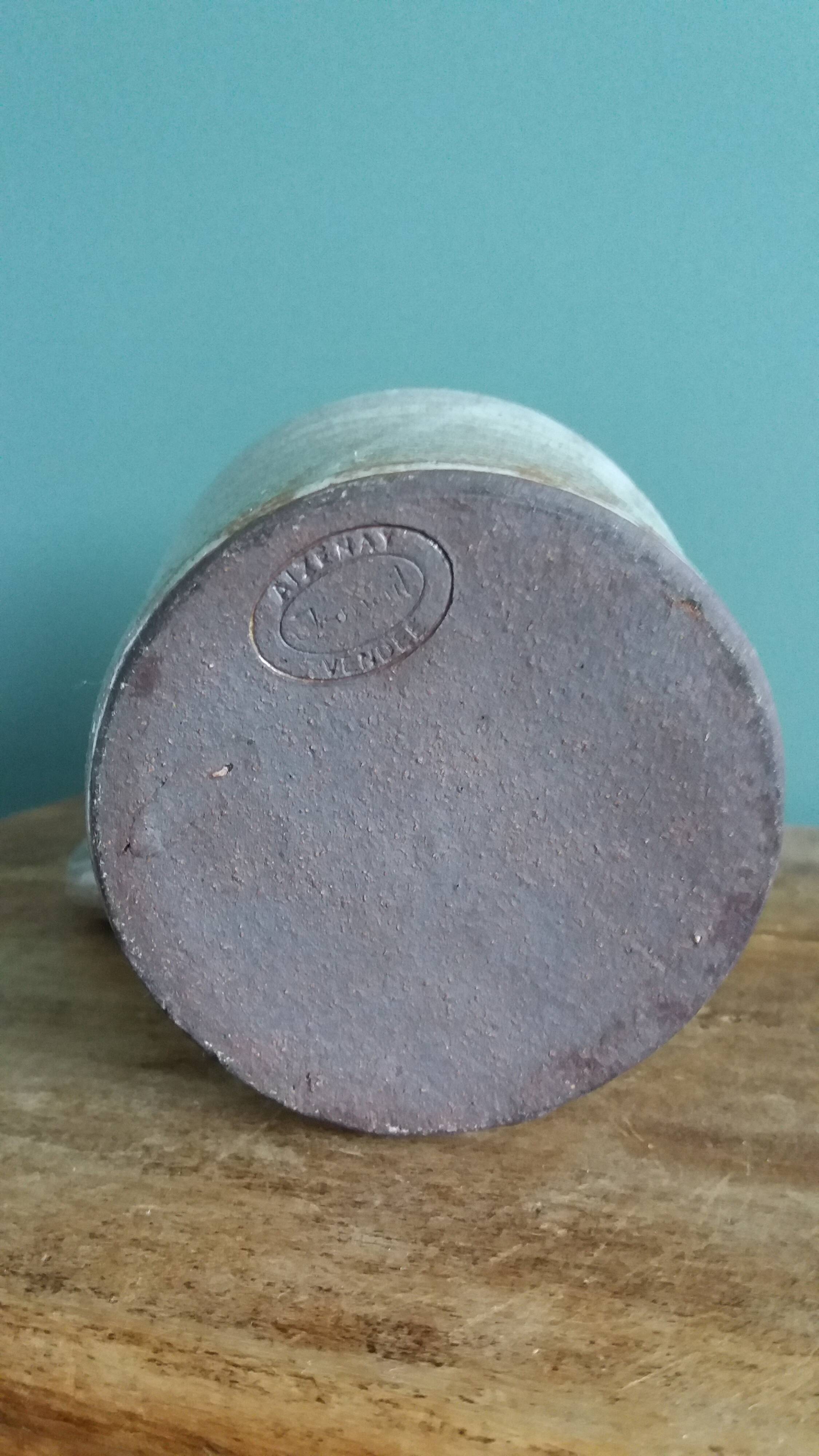 Pichet et 4 verres en grès émaillé signé, Aizenay Vendée