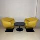 Ribbo armchairs and coffee table by Pierre paulin for Artifort, 60s,
