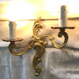 Paire d'appliques en bronze style Louis XV