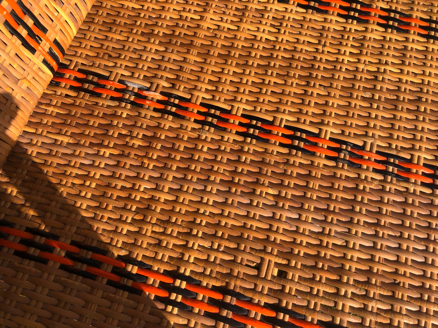 Rattan and wicker deck chair