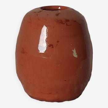 Glazed terracotta vase