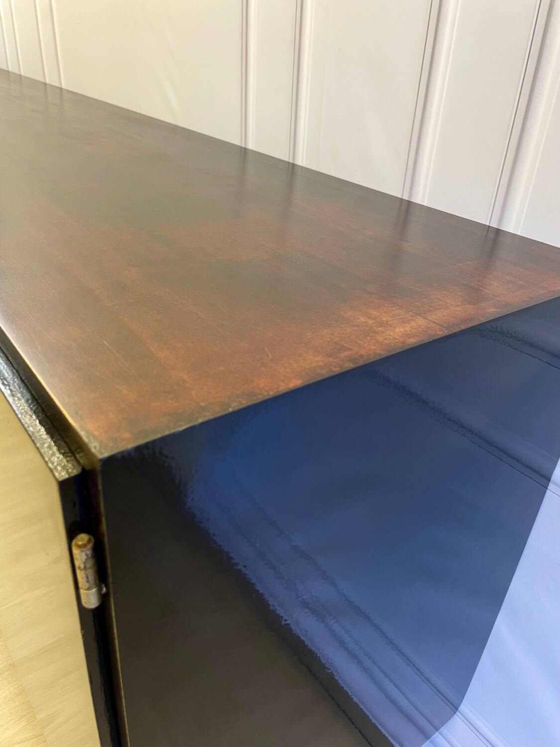 Vintage enfilade design 60s/70s – wood and black lacquer