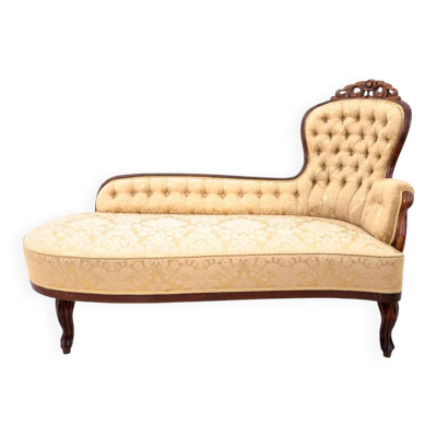 Chaise longue, France, vers 1890.