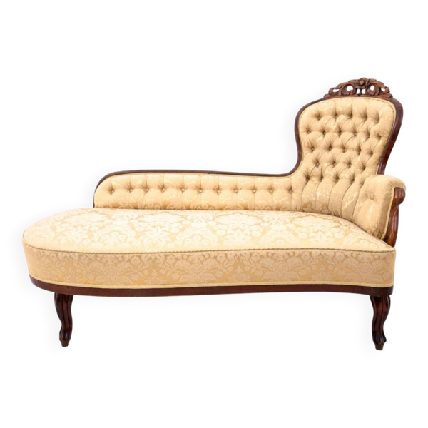 Chaise longue, France, vers 1890.