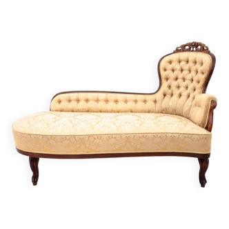 Chaise longue, France, circa 1890.