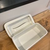 Terrine poisson porcelaine blanche