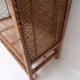 Vintage rattan shelf