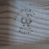 Large wooden train stamped Wog Austria
