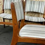 4x 60s 70s teak chairs Chair Dining Chair Henning Kjaernulf Danish 60s