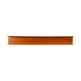 Mid-Century Modern Teak wall-mounted shelf by Walter Wirz for Wilhelm Renz, 200cm, 1960s