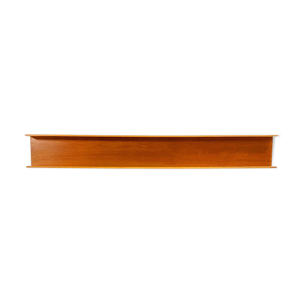 Mid-Century Modern Teak wall-mounted shelf by Walter Wirz for Wilhelm Renz, 200cm, 1960s