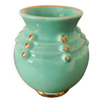 Small Art Deco ceramic vase B.Lettale, Saint-Clement