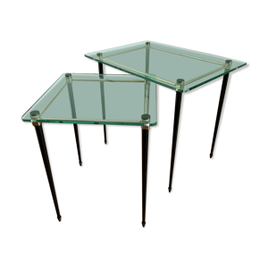 tables gigognes verre