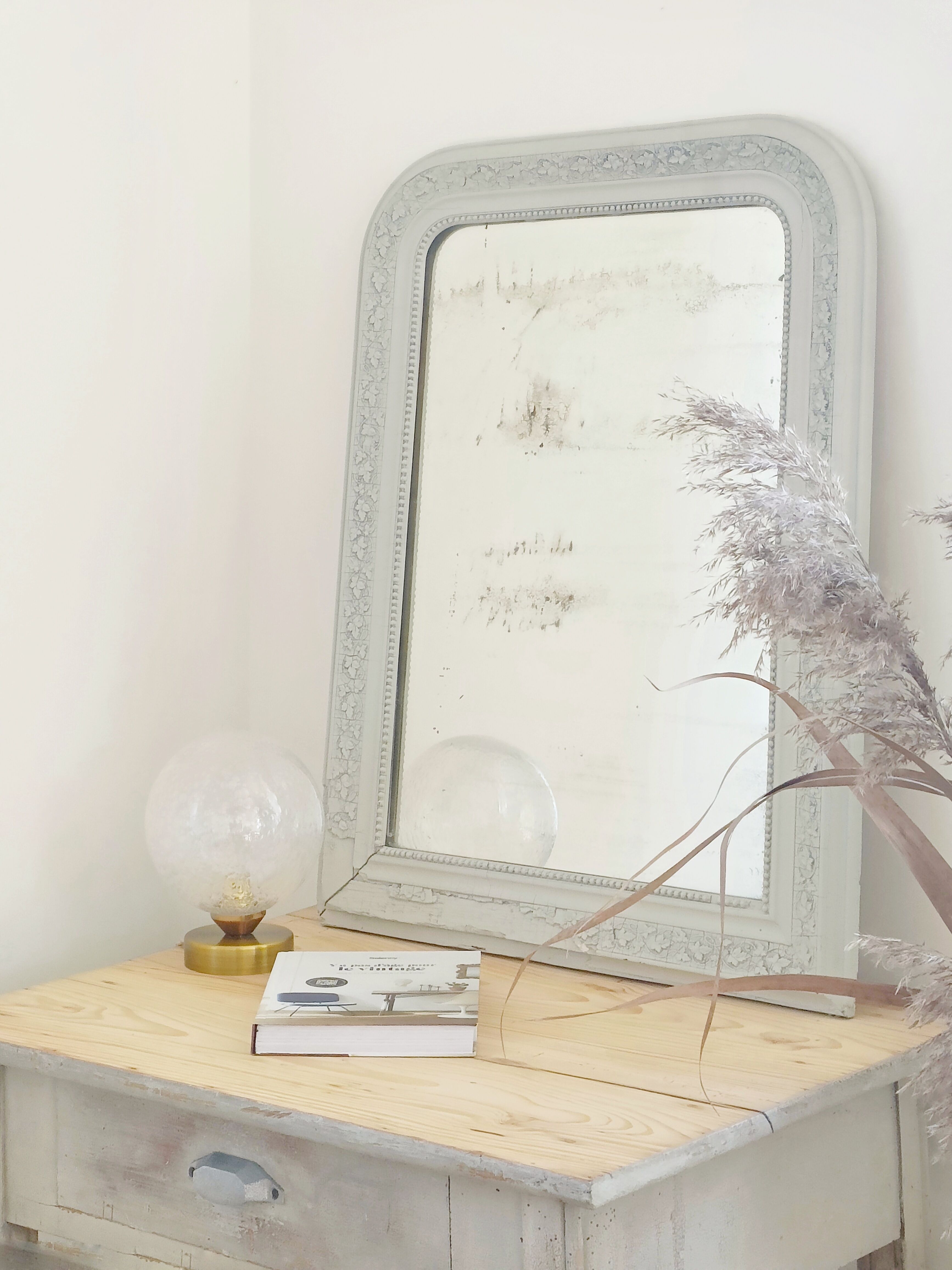 Mirror Louis Philippe gray patina