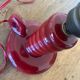 Burgundy ceramic lamp base