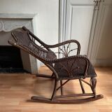 Rocking-chair wicker