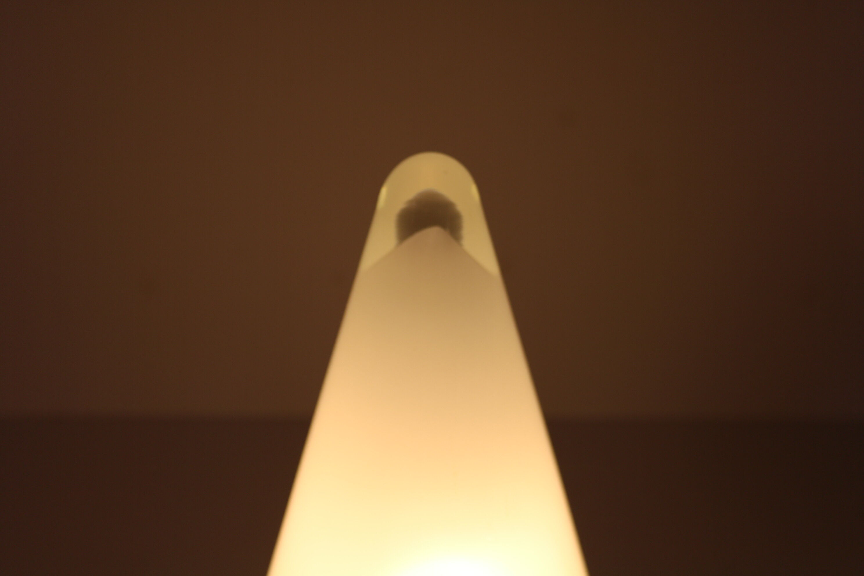 “Teepee” glass table lamp for SCE, France 1990