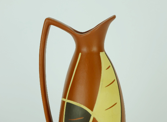 Vase sawa keramik 1950s organic shape and decor model 320-20