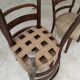 Set of 4 Fischel art deco chairs, fabric and walnut, year 30
