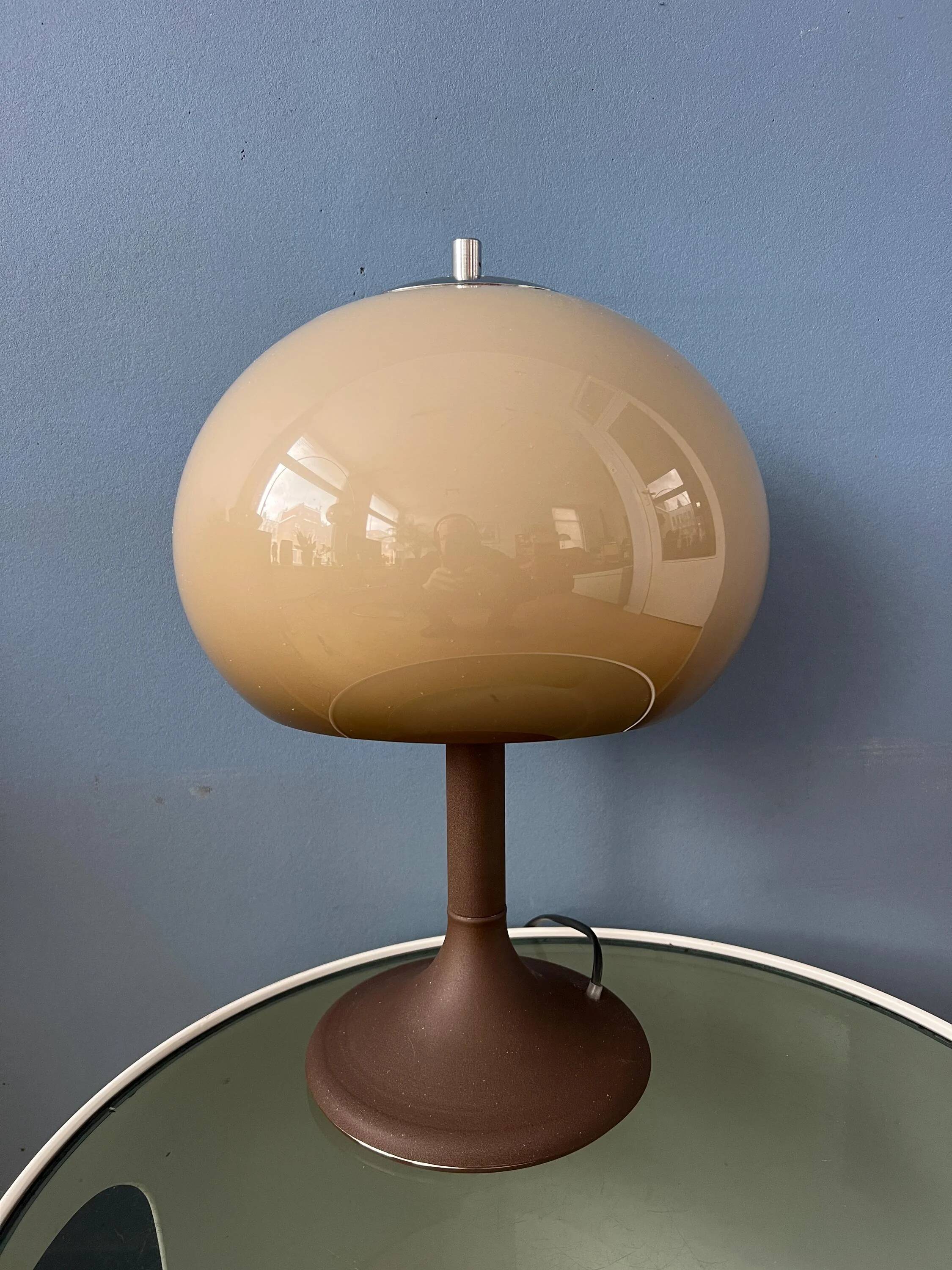 Lampe de table champignon vintage Mid-Century Herda Space Age