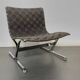 Luar lounge chair, black, by Ross Littell for ICF de Padova, Italy, 1960s.