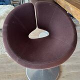 Swivel chair Artifort Design Patrick Norguet model Little Apollo Brown and Beige