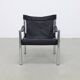 Lounge Chair in Leather and Chrome by Johanson Design Sweden, 1970s