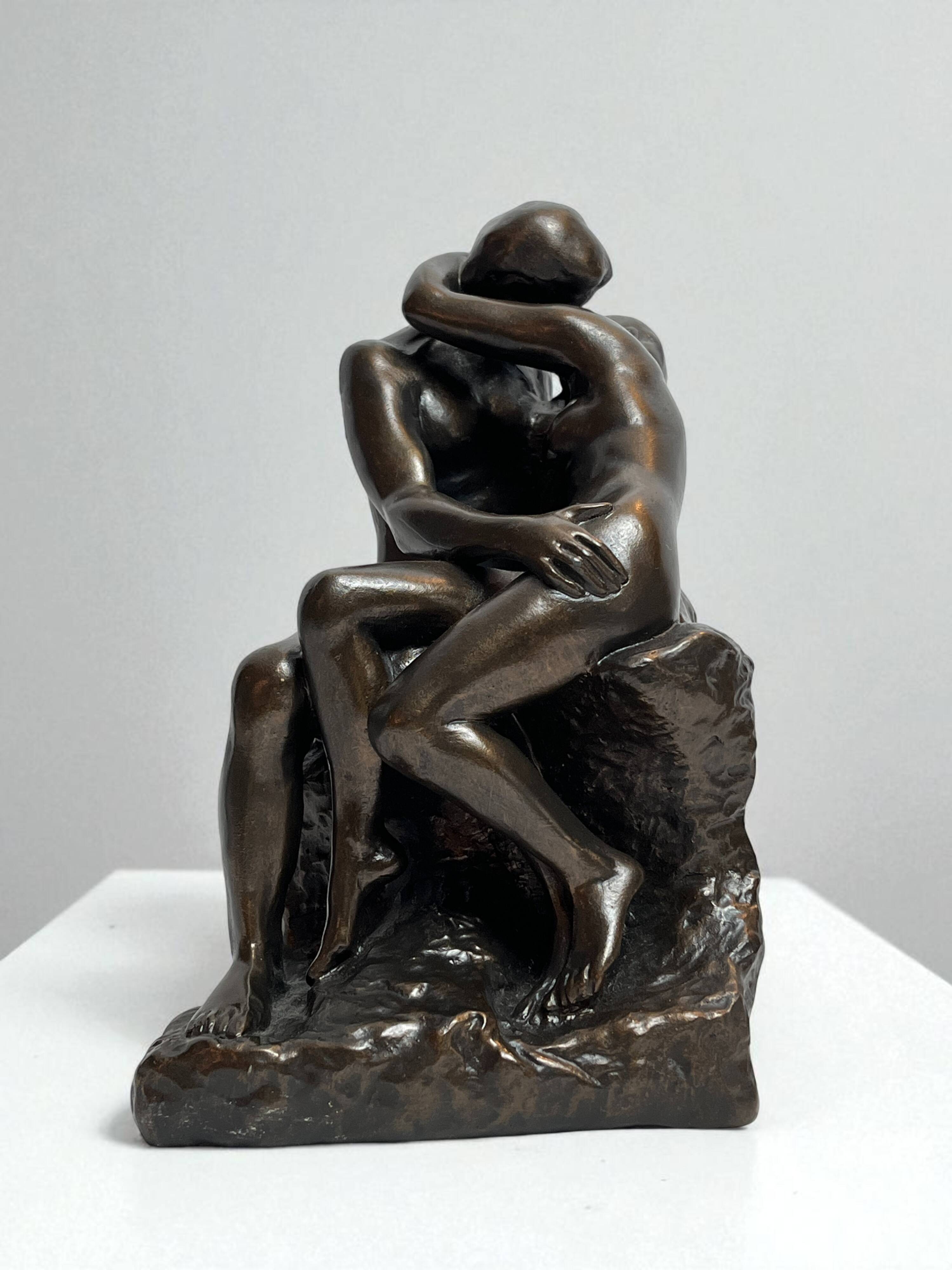 Rodin (d’après), reproduction sculpture Le Baiser XXème
