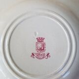 Set of 3 plates in Iron Earth Gien model Capucines