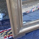 Mirror 19th , Wood and gilded stuk