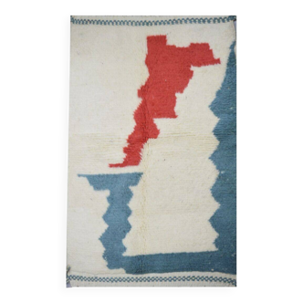 Tapis azilal traditionnel en laine fait main