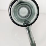 Engraved glass pitcher