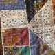 Oriental tablecloth with mirror and embroidery